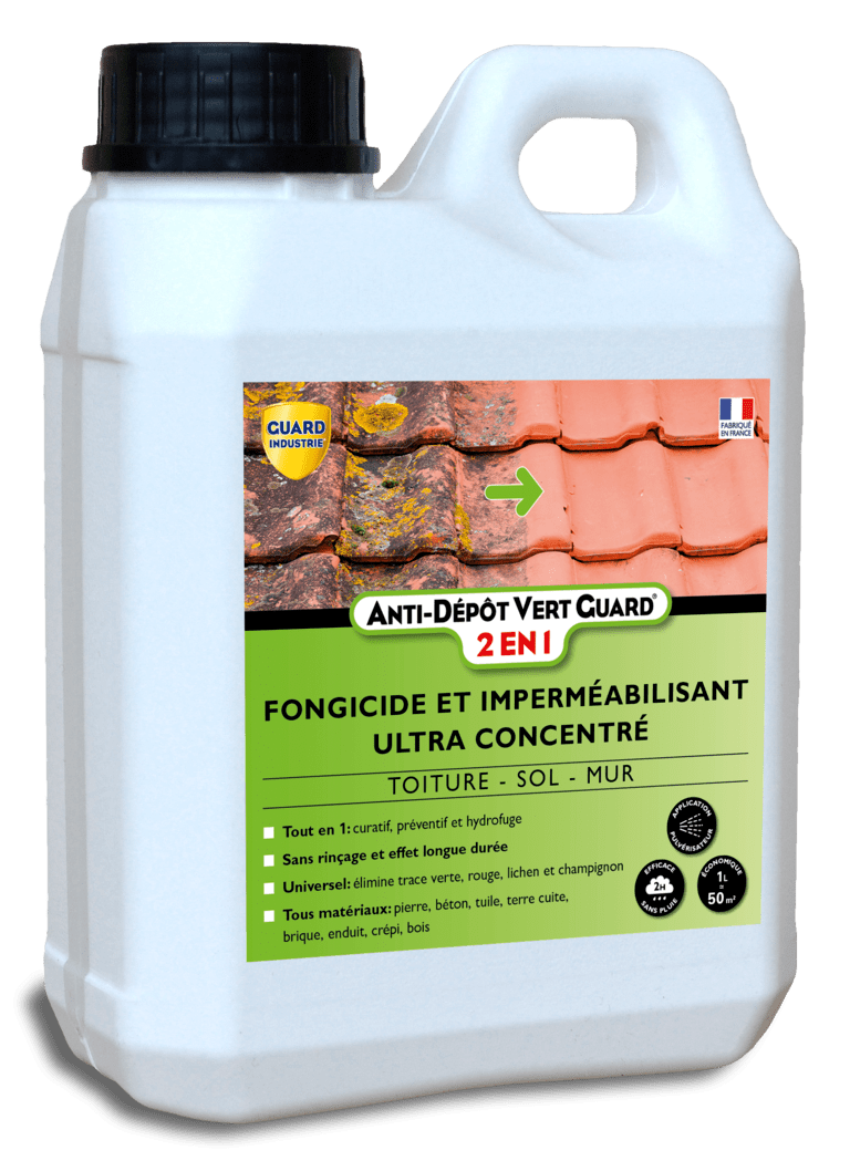 ANTIMOUSSE CONCENTRE - Bidon 5 L - Spécial anti lichens, algues, moisissures