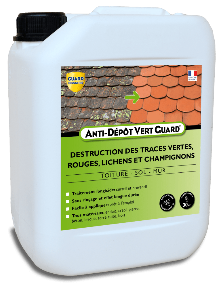 Anti-Dépôt Vert Guard 500 Fongicide ultra concentré Toitures, Murs