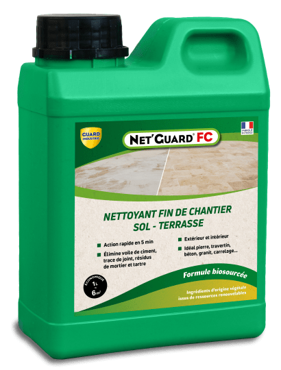 Net'Guard® FC Formule Végétale - Nettoyant Fin de Chantier Guard Industrie